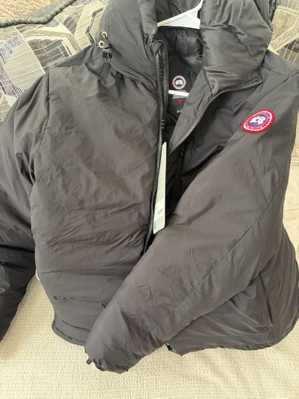 Canada Goose Men's Black Hooded Down Puffer Jacket